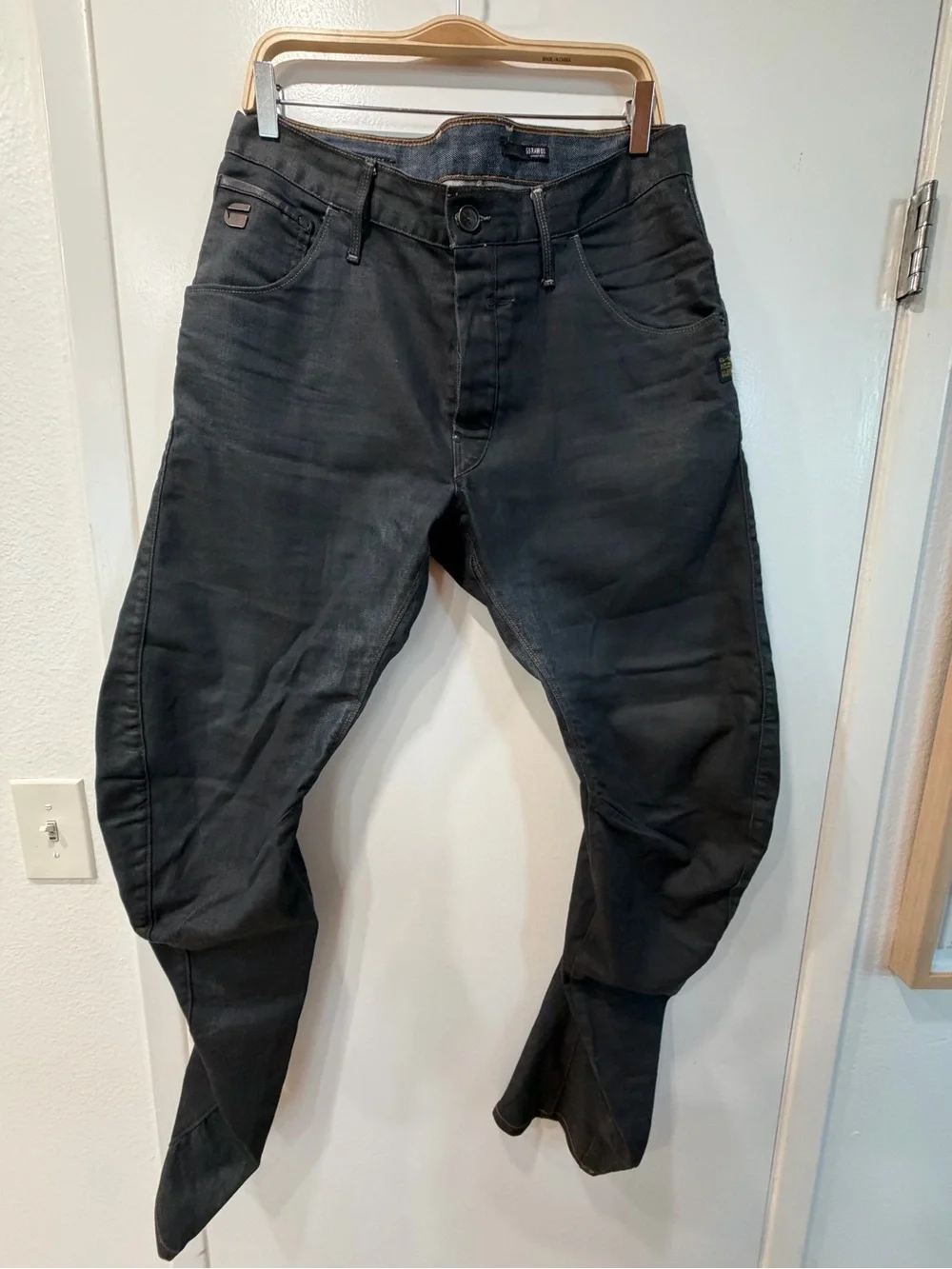 G-Star Rae Jeans GSO1 Slim Straight Black Men's Jeans 34x32